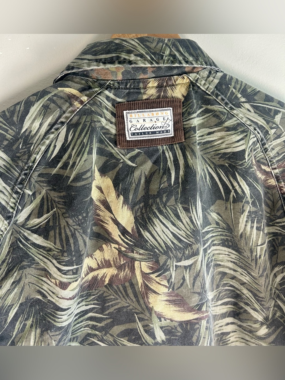 Billabong Garage Collection Men’s Fleck Jacket Sz M Camo Zip Up Corduroy VTG Y2K - Picture 12 of 15